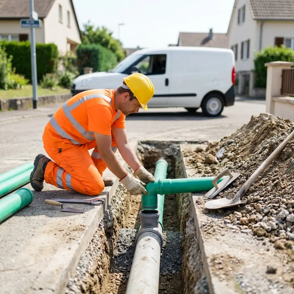 Raccordement au tout à l'égout Mondelange (57300)