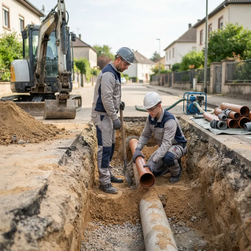 Réalisation de raccordement à Bertrange