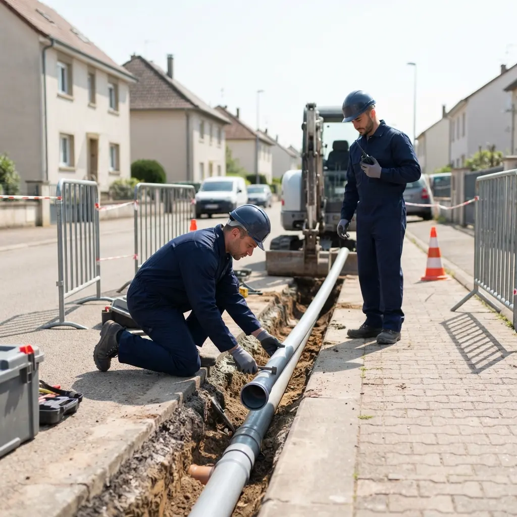 Raccordement au tout à l'égout Stiring-Wendel (57350)