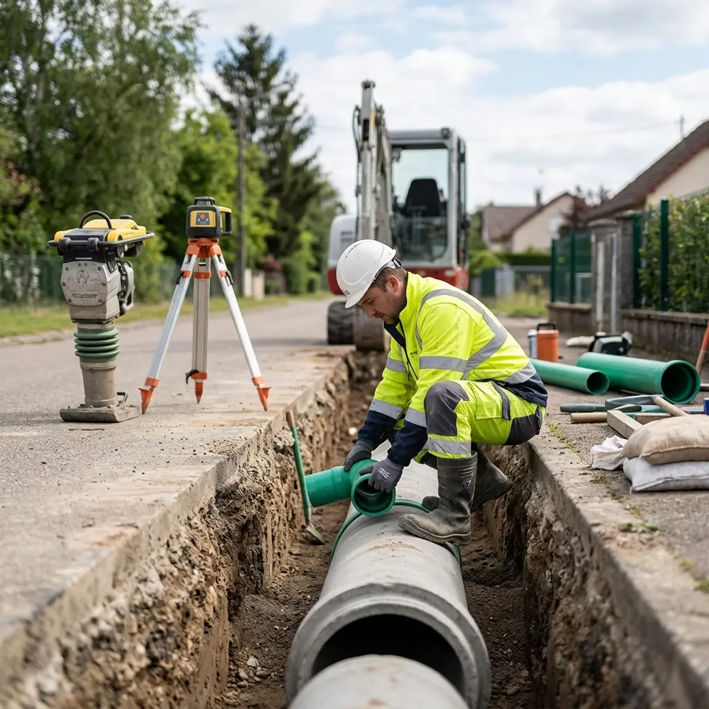 Raccordement au tout à l'égout Phalsbourg (57370)