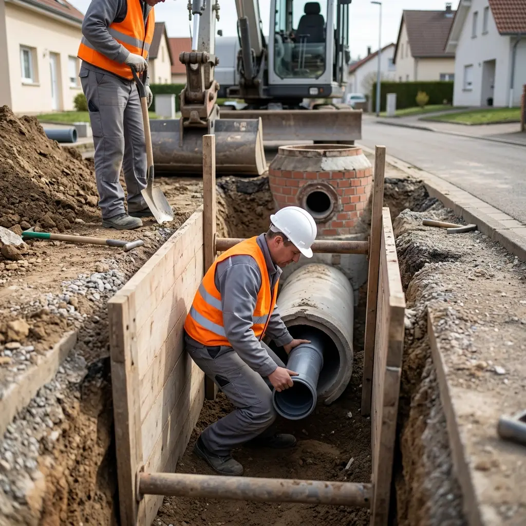 Raccordement au tout à l'égout Rohrbach-lès-Bitche (57410)