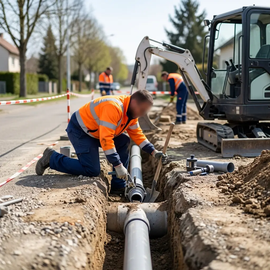 Raccordement au tout à l'égout Sarralbe (57430)