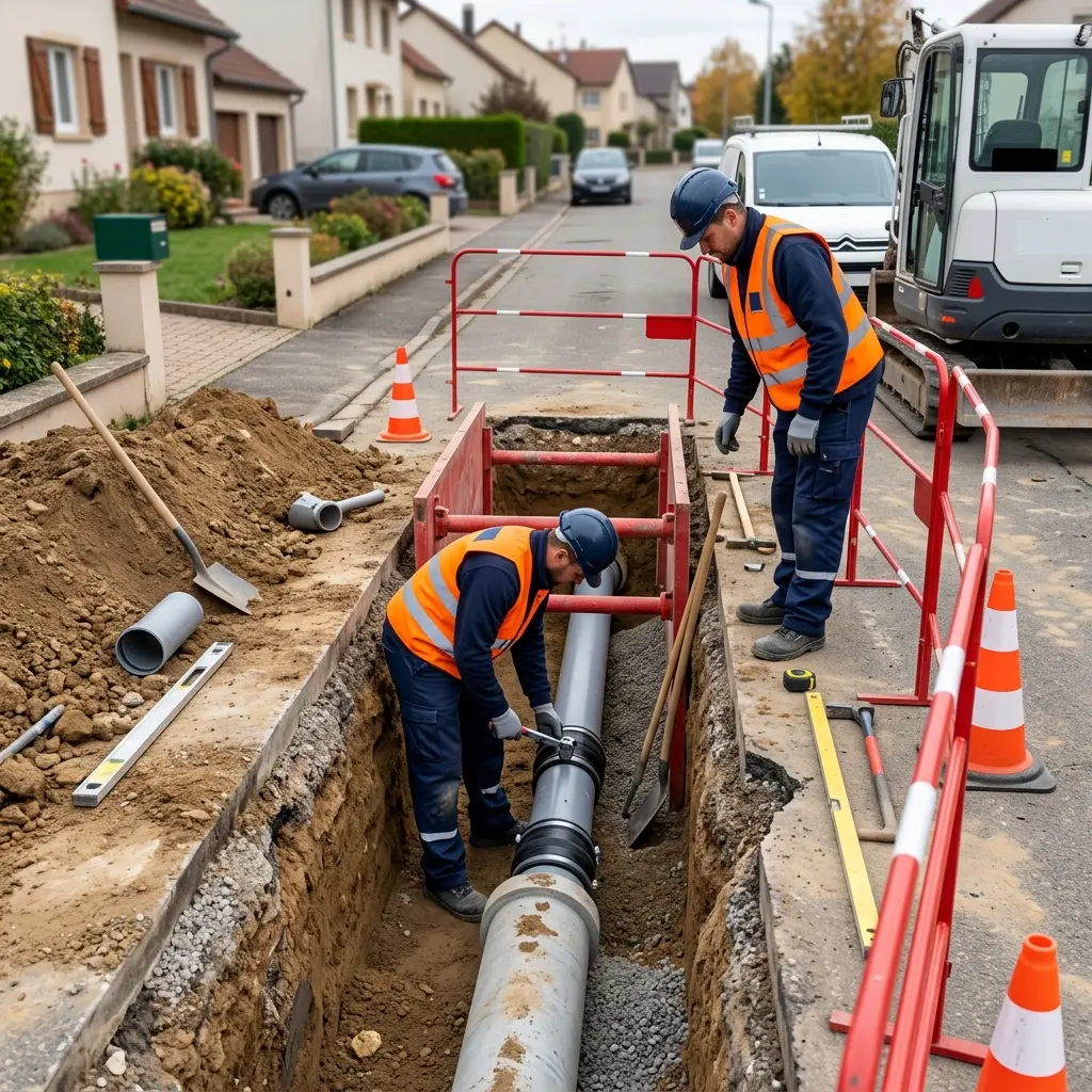Raccordement au tout à l'égout Algrange (57440)