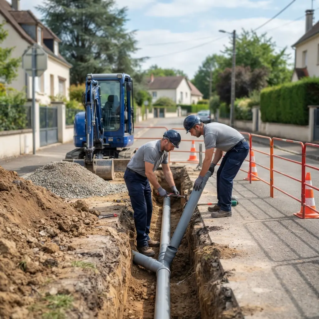 Raccordement au tout à l'égout Carling (57490)