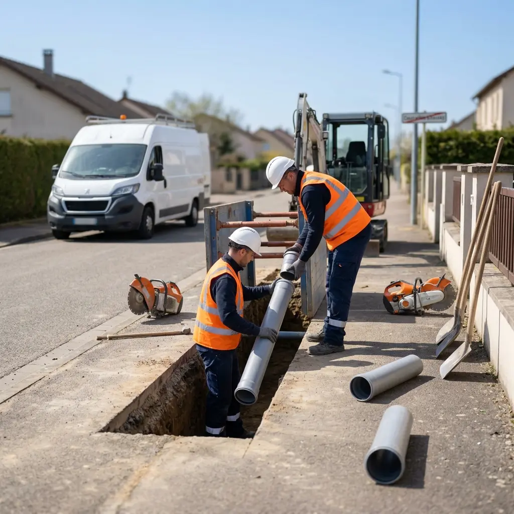Comment se déroule le raccordement à Courcelles-Chaussy ?