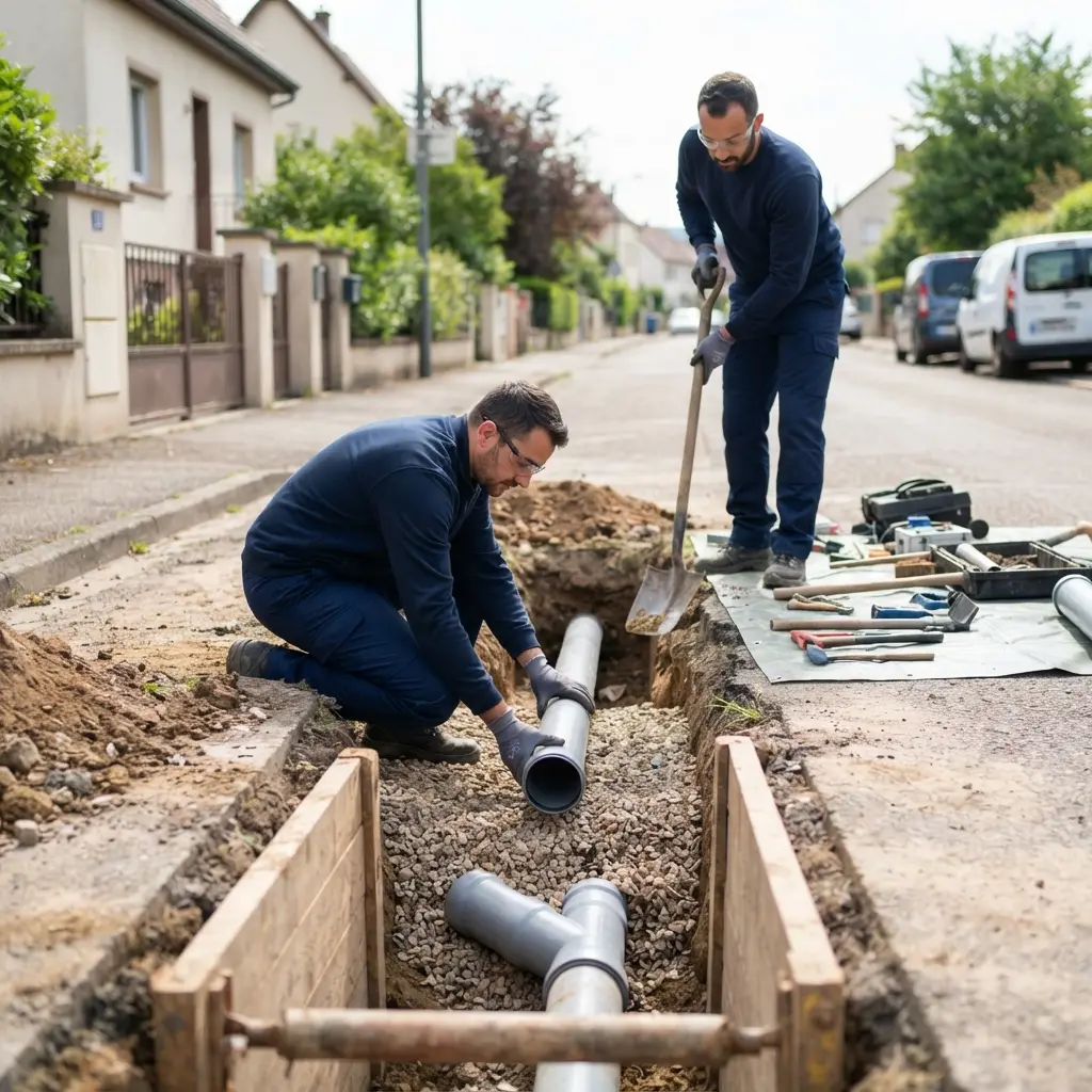 Notre méthode de raccordement au tout à l'égout à Cattenom