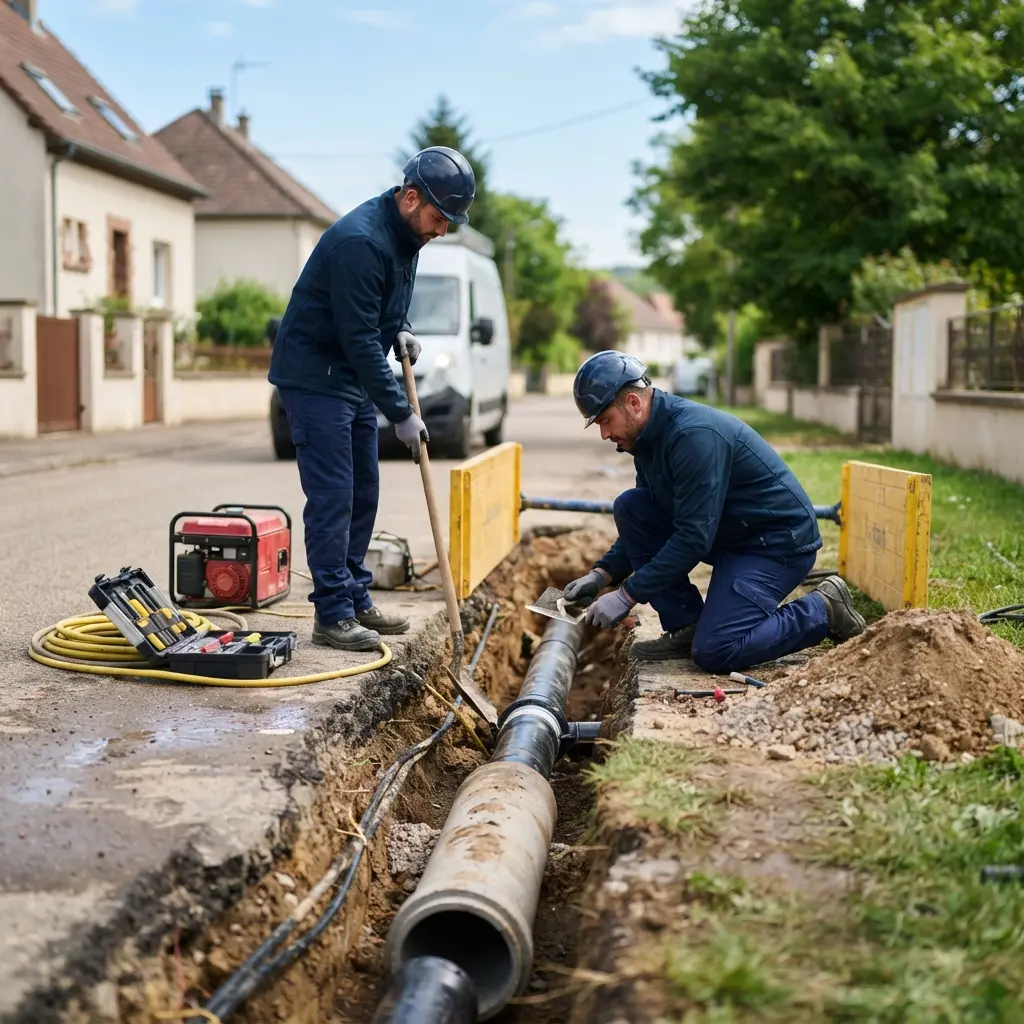 Notre équipe vous garantit un raccordement fiable