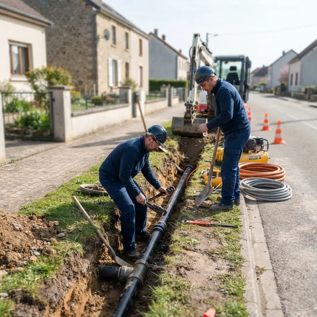 Raccordement au tout à l'égout Cattenom (57570)