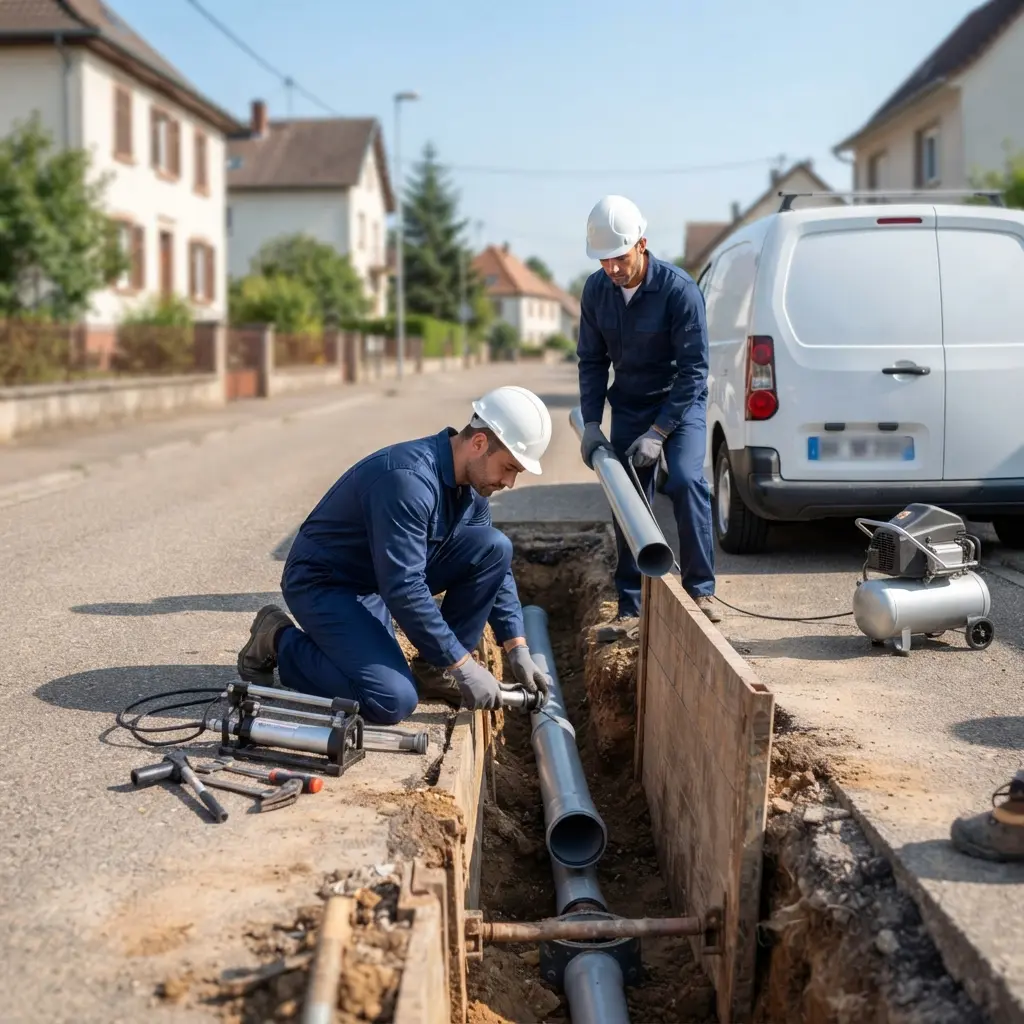 Raccordement au tout à l'égout Forbach (57600)