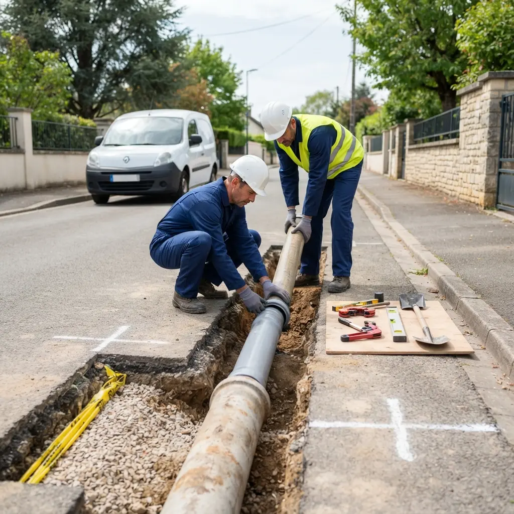 Comment se déroule l’intervention de raccordement à Œting ?