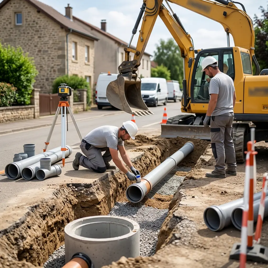 Raccordement au tout à l'égout Fontoy (57650)
