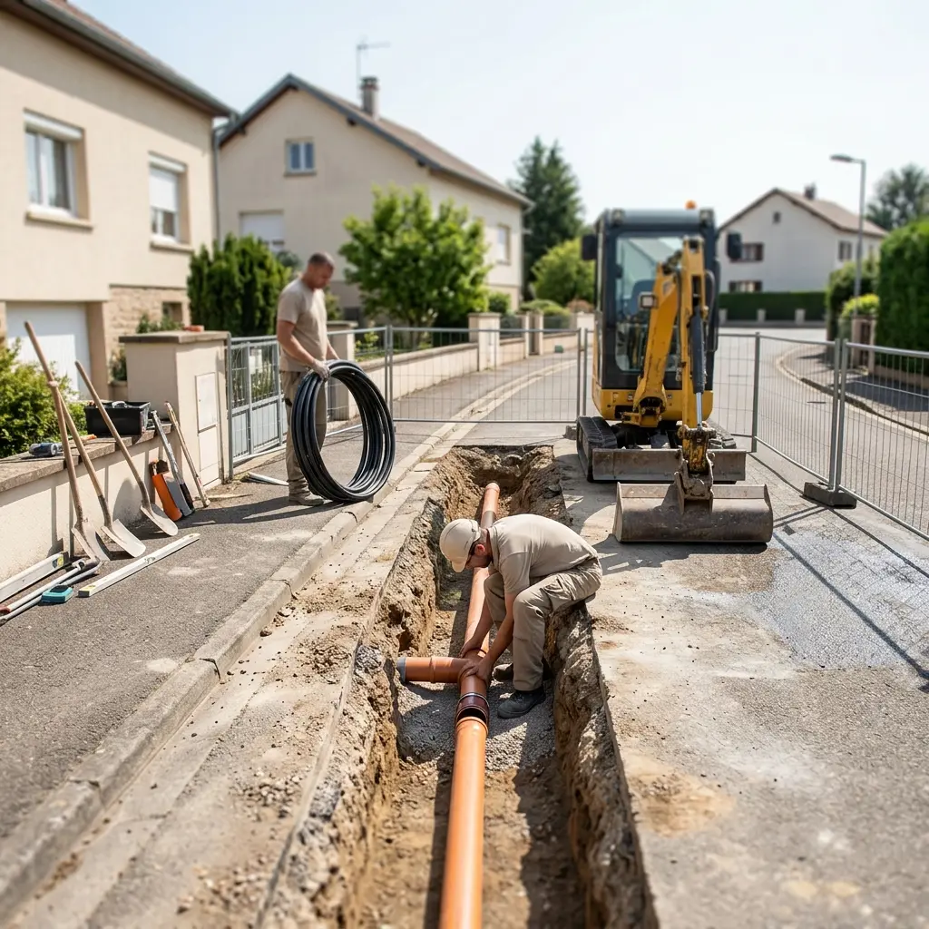 Raccordement au tout à l'égout Corny-sur-Moselle (57680)