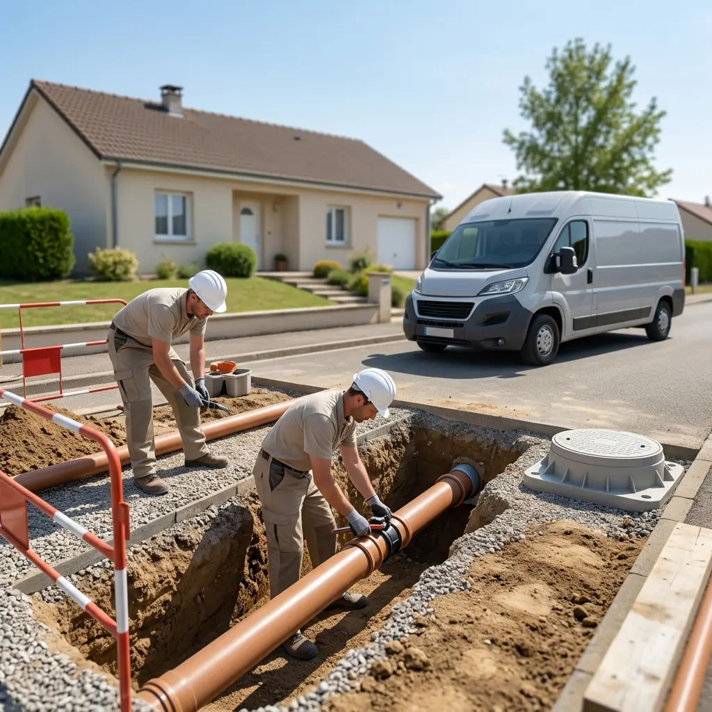 Raccordement au tout à l'égout Créhange (57690)
