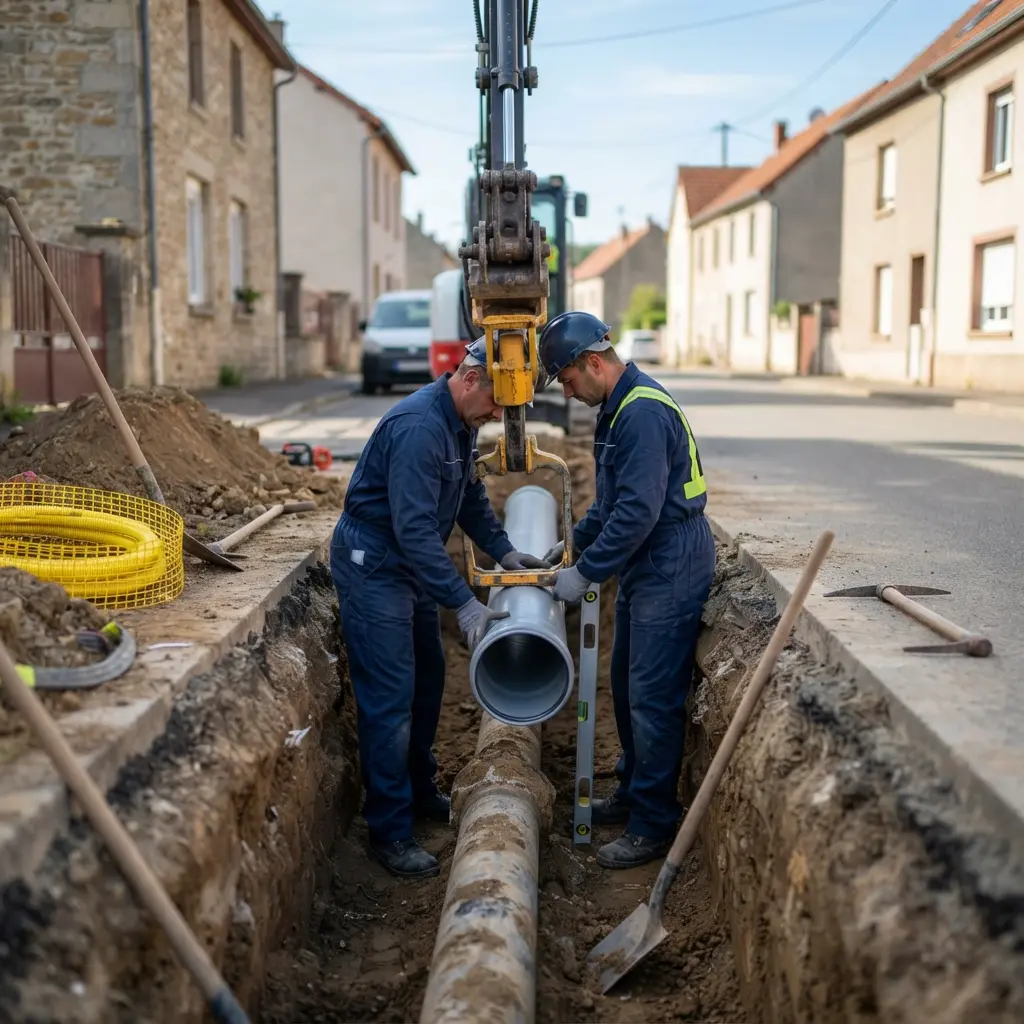 Raccordement au tout à l'égout Hayange (57700)