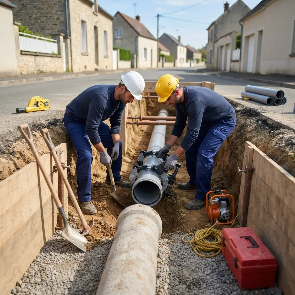 Raccordement au tout à l'égout Neufchef (57700)