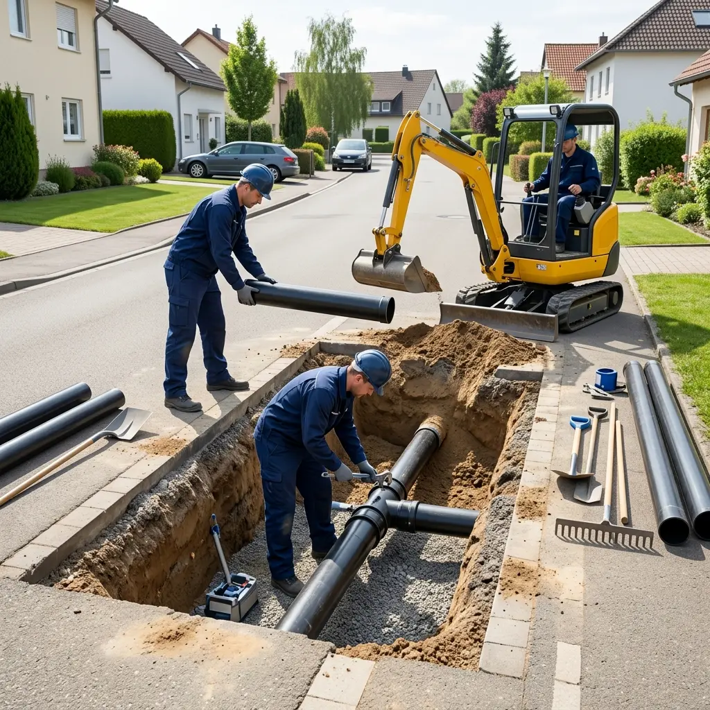 Raccordement au tout à l'égout Valmont (57730)