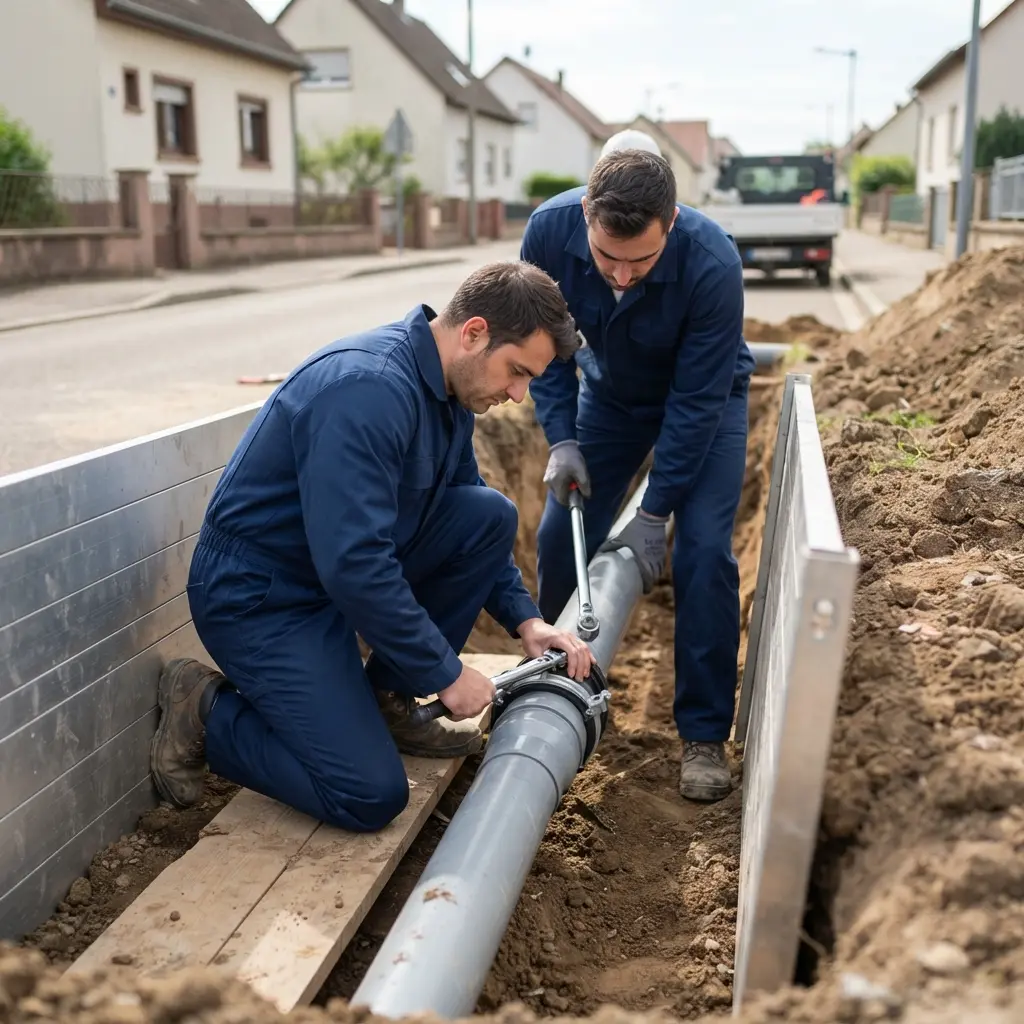 Raccordement au tout à l'égout Rosselange (57780)
