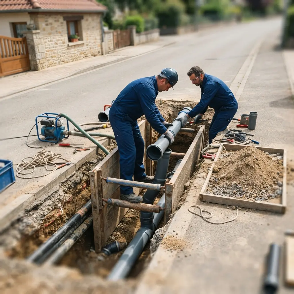 Raccordement au tout à l'égout Ottange (57840)