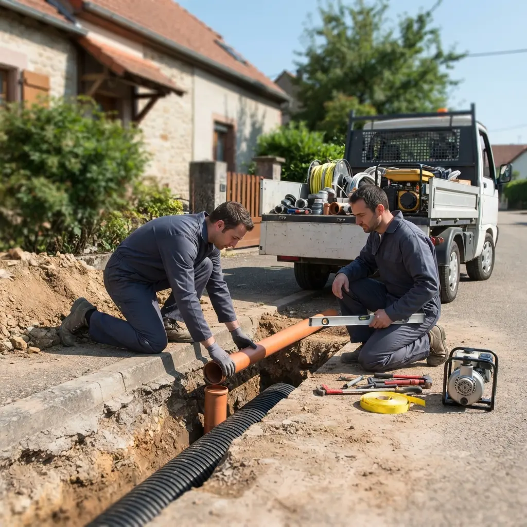 Raccordement au tout à l'égout Dabo (57850)