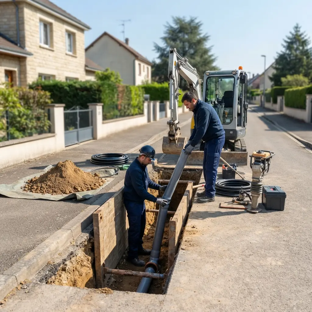 Raccordement au tout à l'égout Montigny-lès-Metz (57950)