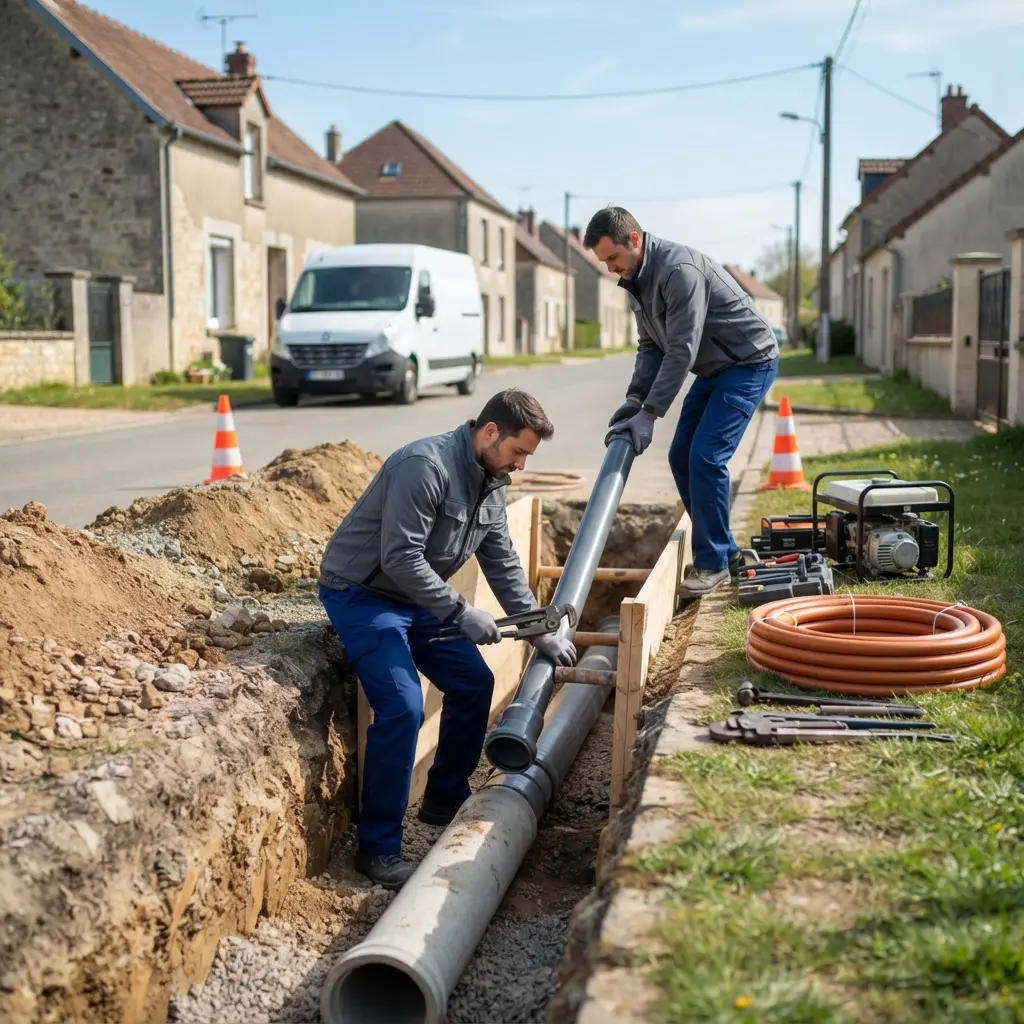 Raccordement au tout à l'égout Basse-Ham (57970)