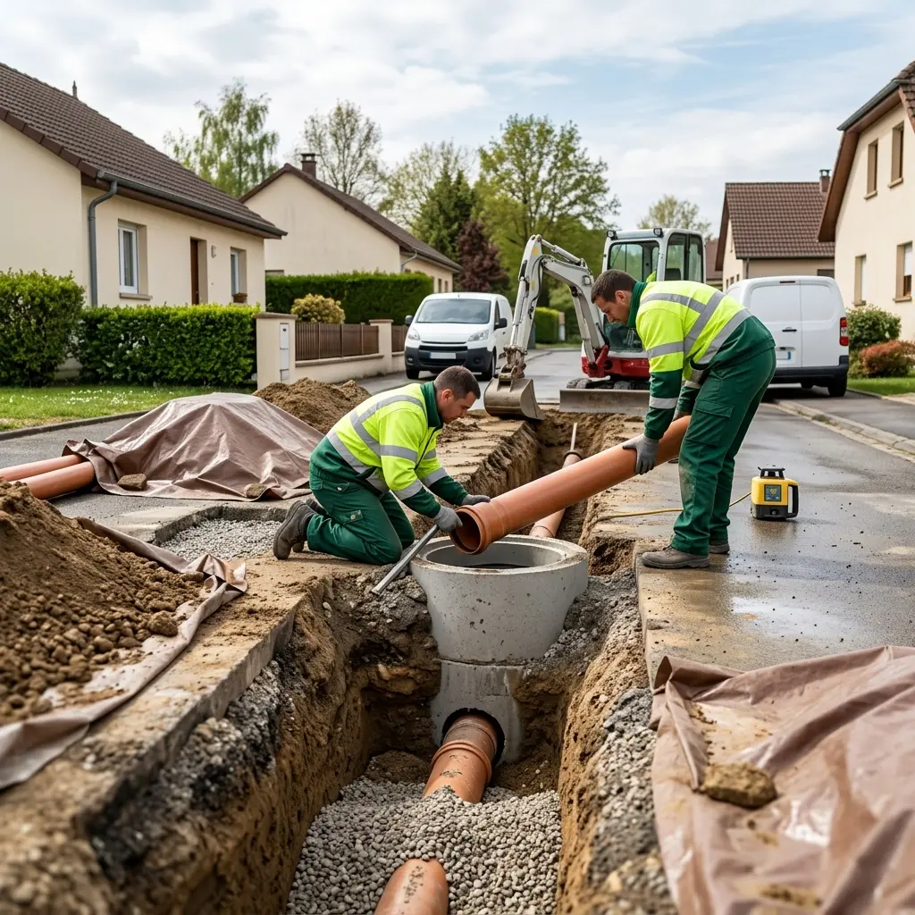 Un raccordement au tout à l'égout réussi et conforme
