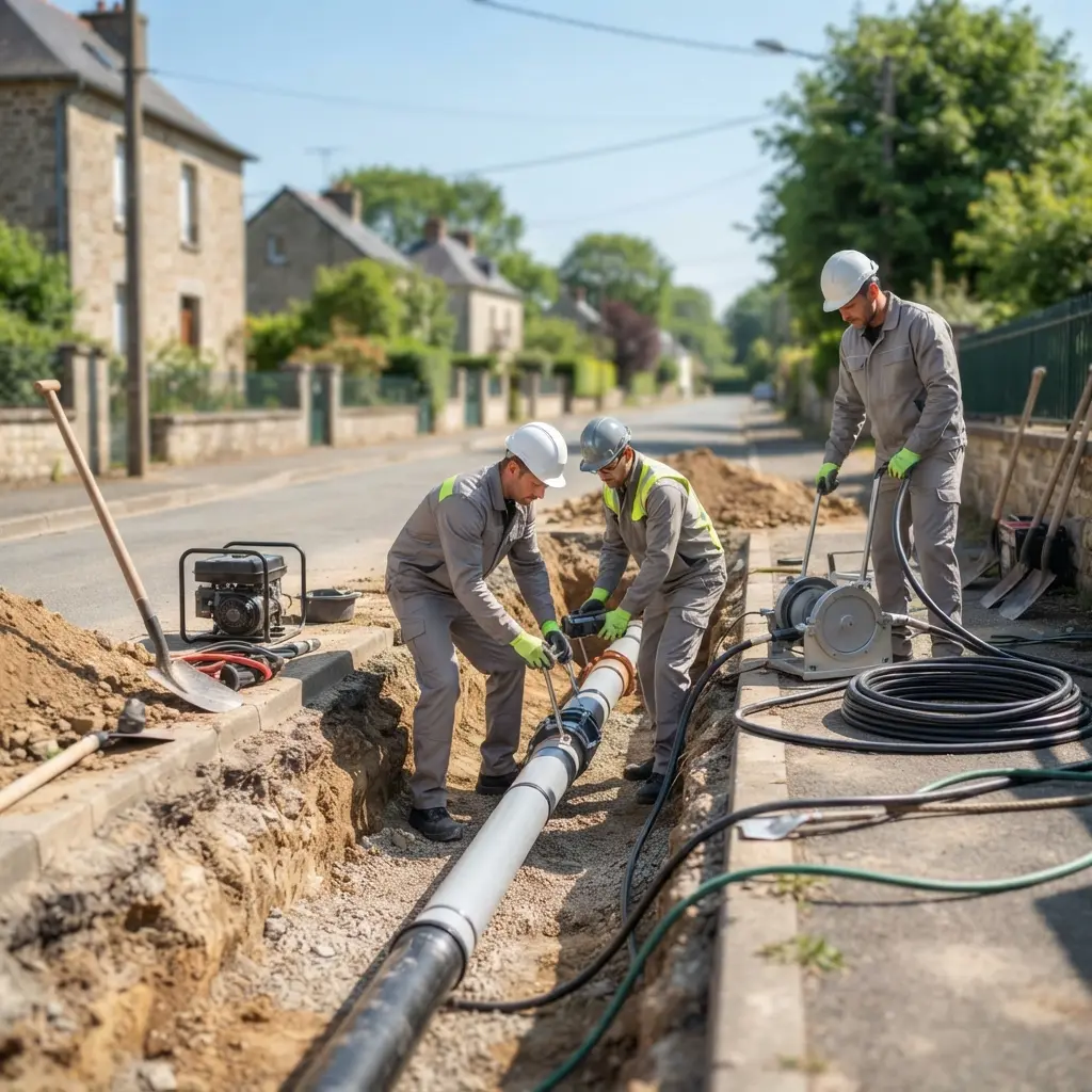 Notre méthode de raccordement au tout à l'égout