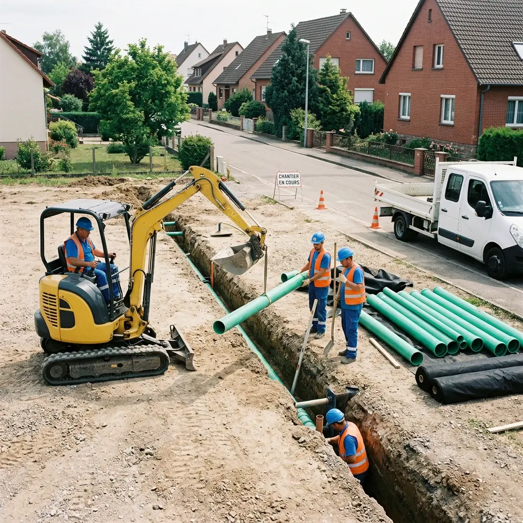 Raccordement au tout à l'égout Erstein (67150)