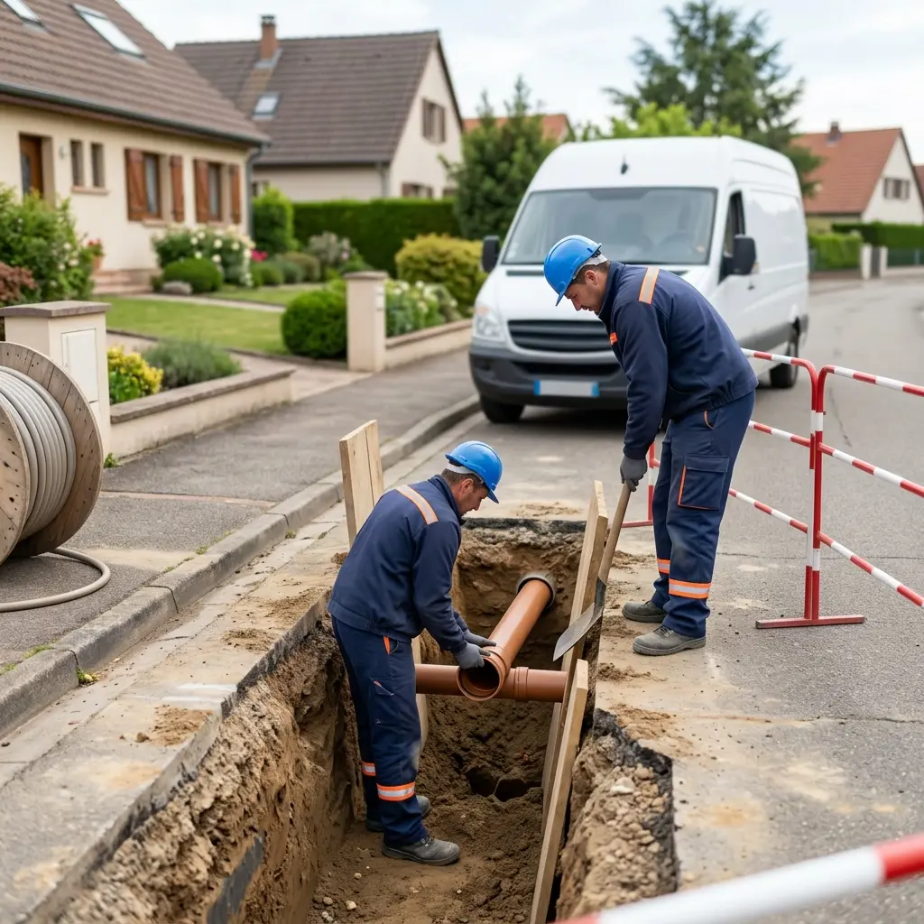 Raccordement au tout à l'égout Geudertheim (67170)