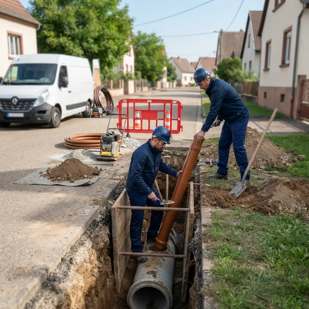Raccordement au tout à l'égout Mutzig (67190)