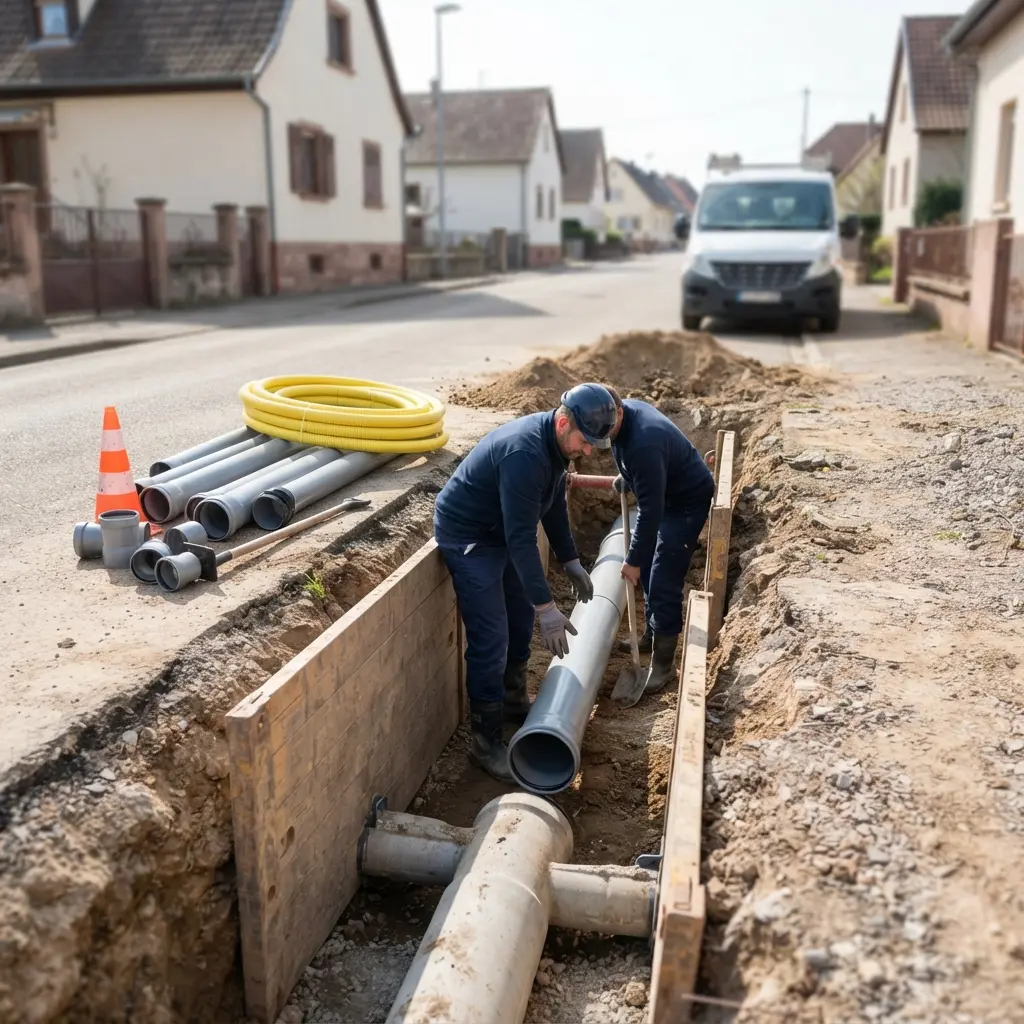 Raccordement au tout à l'égout Bouxwiller (67330)