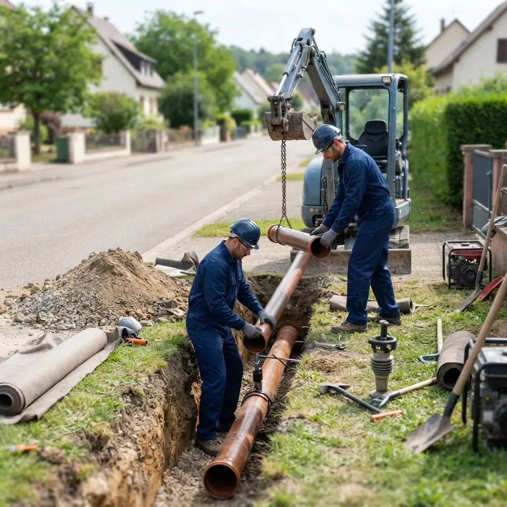 Raccordement au tout à l'égout Berstett (67370)