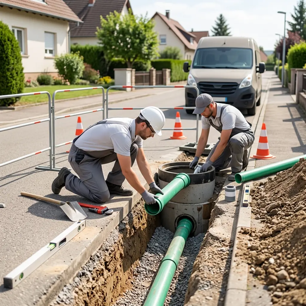 Raccordement au tout à l'égout Marckolsheim (67390)