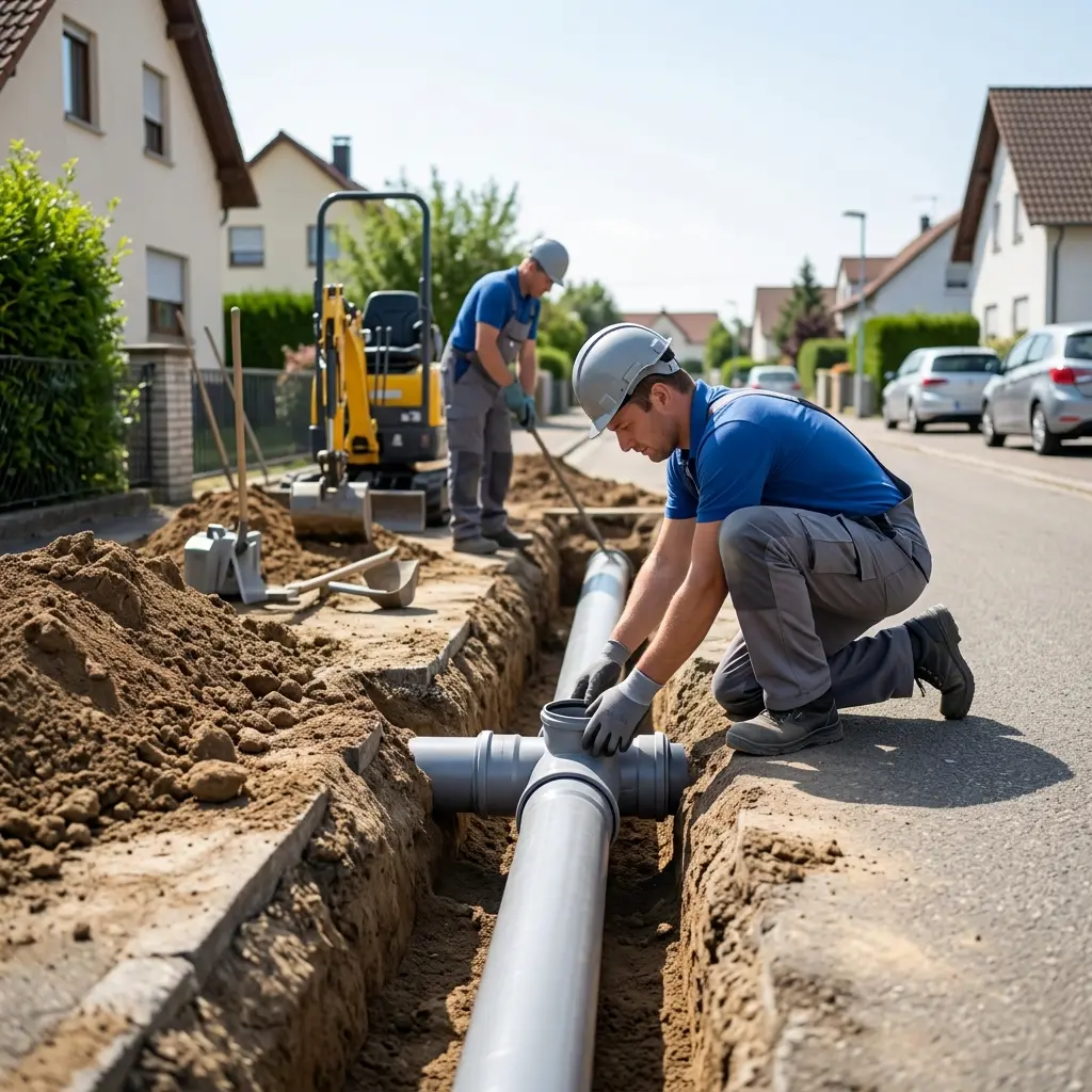 Raccordement au tout à l'égout Drusenheim (67410)