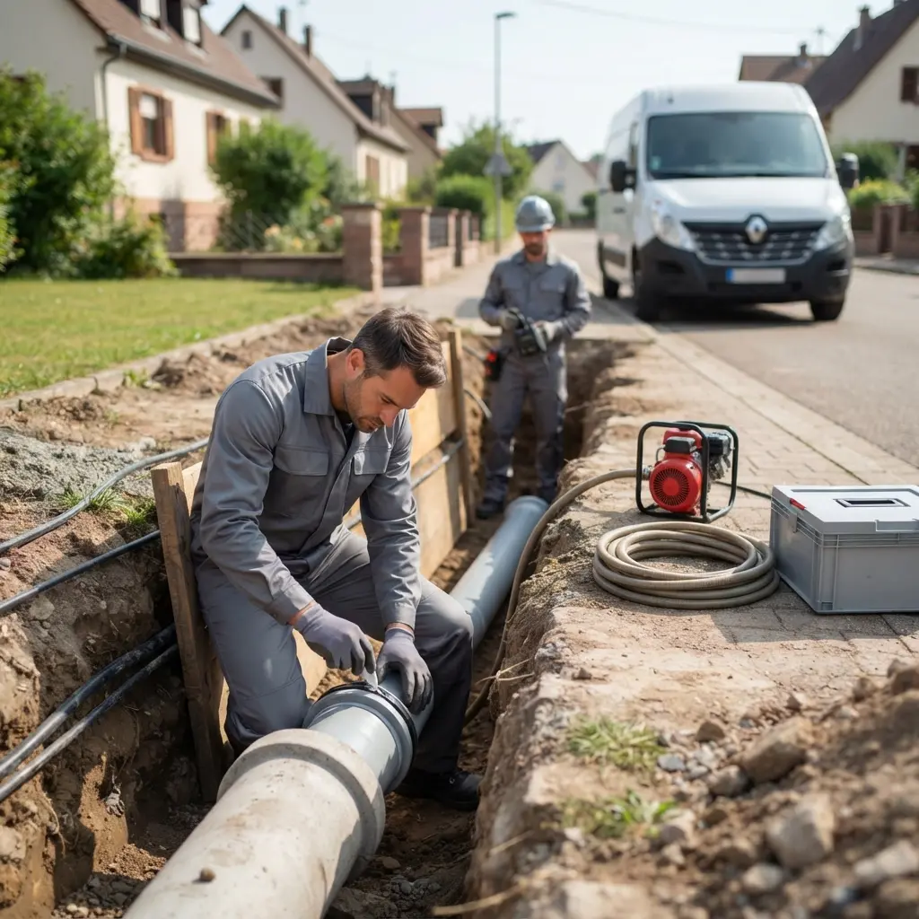 Raccordement au tout à l'égout Haguenau (67500)