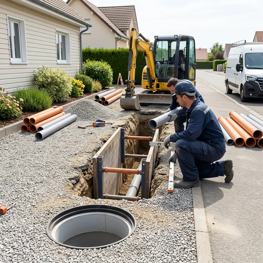 Raccordement au tout à l'égout Mertzwiller (67580)