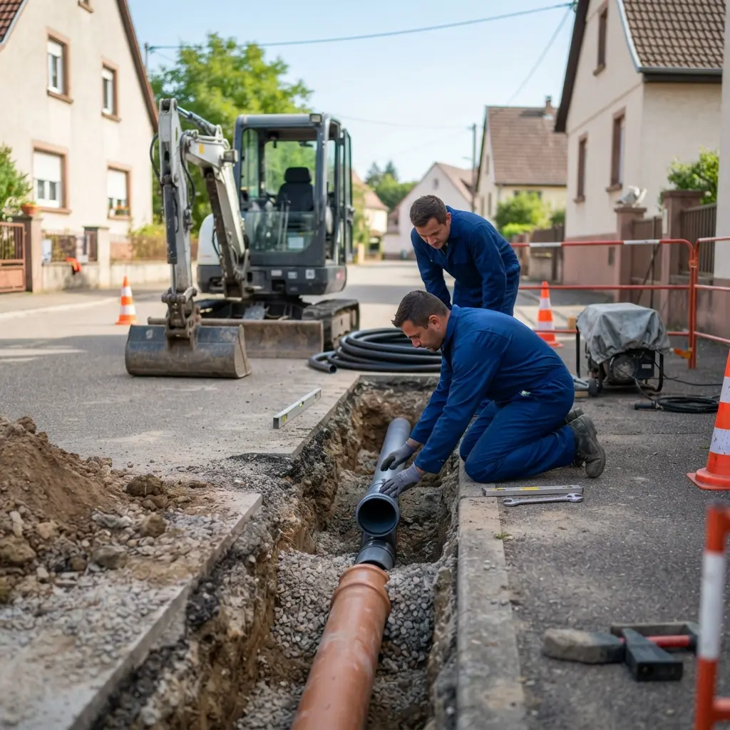 Raccordement au tout à l'égout Hilsenheim (67600)