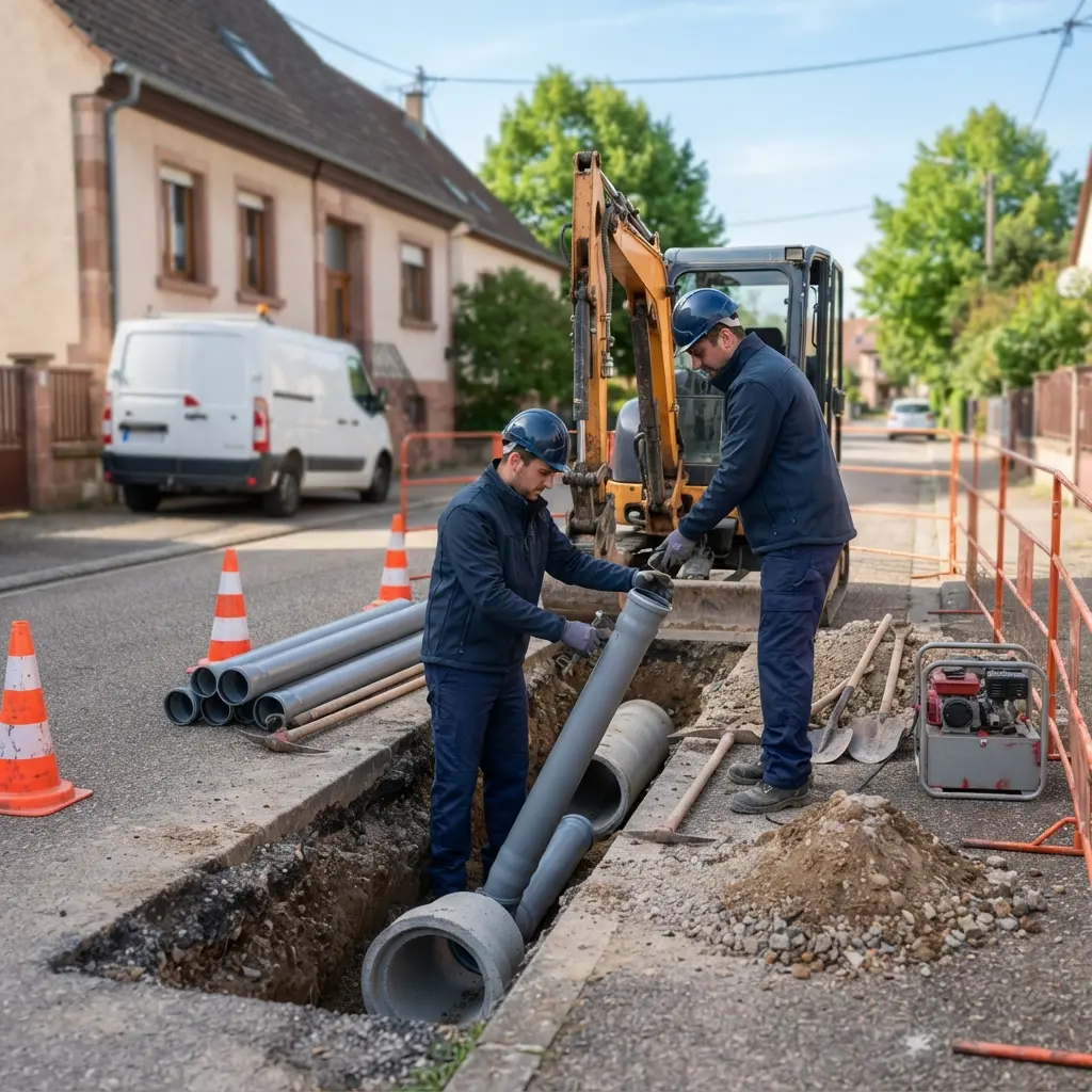 Raccordement au tout à l'égout Lipsheim (67640)