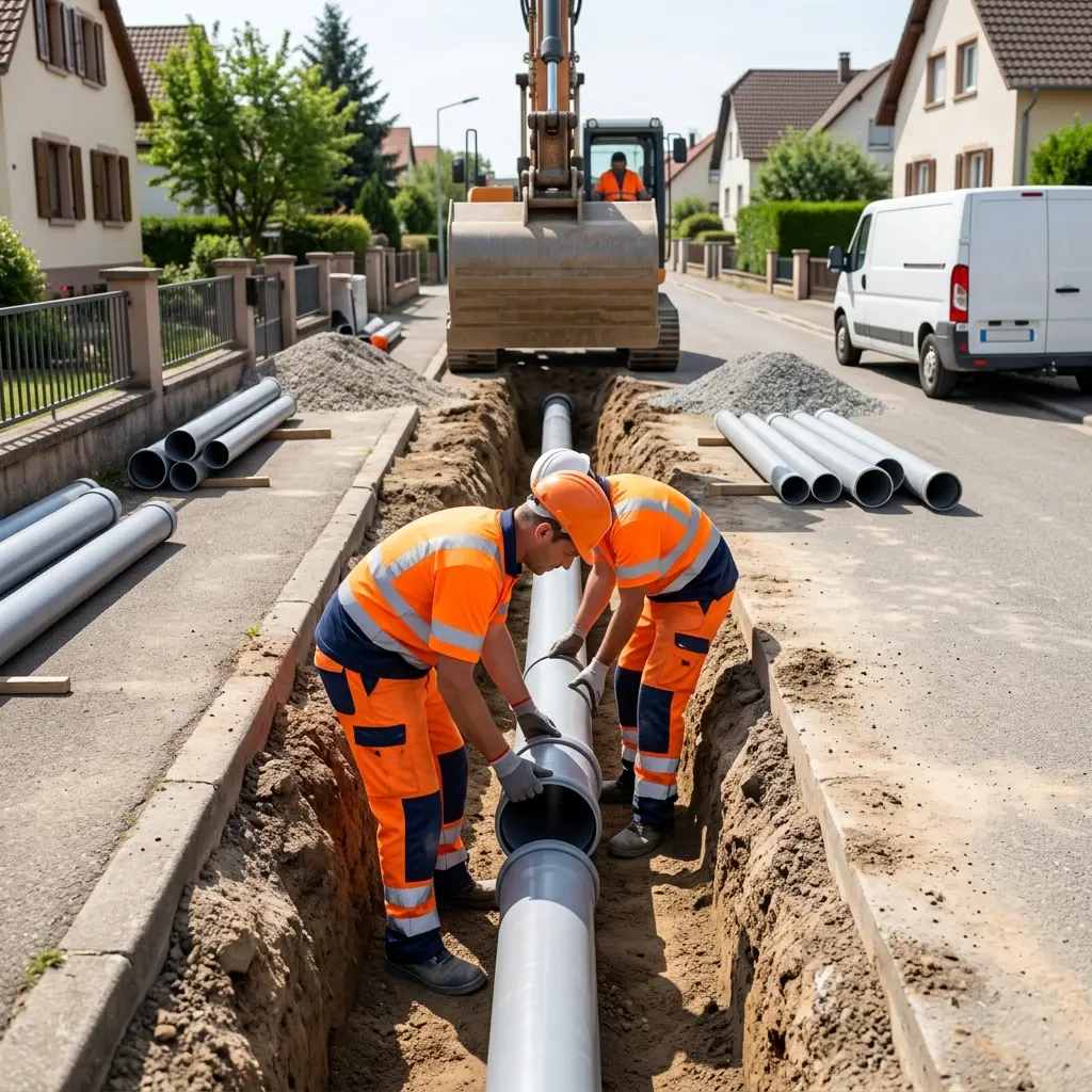 Raccordement au tout à l'égout Saverne (67700)