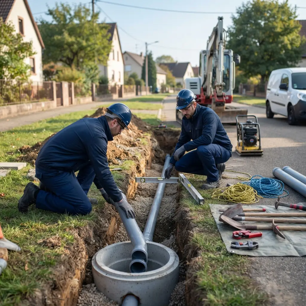Comment se déroule l’intervention de raccordement à Gambsheim ?
