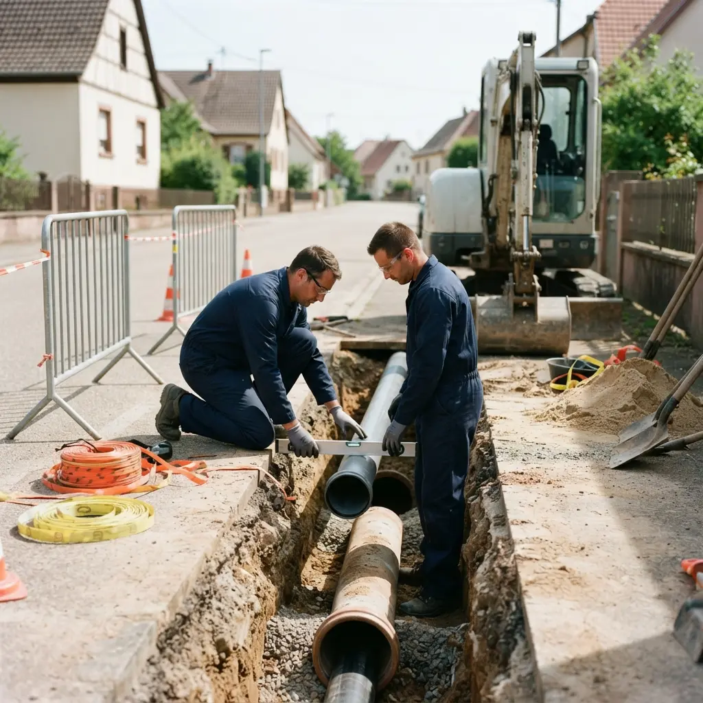 Raccordement au tout à l'égout Holtzheim (67810)