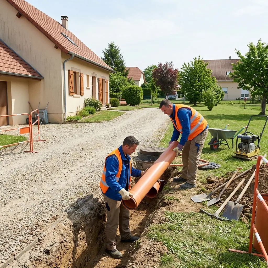 Raccordement au tout à l'égout Offendorf (67850)