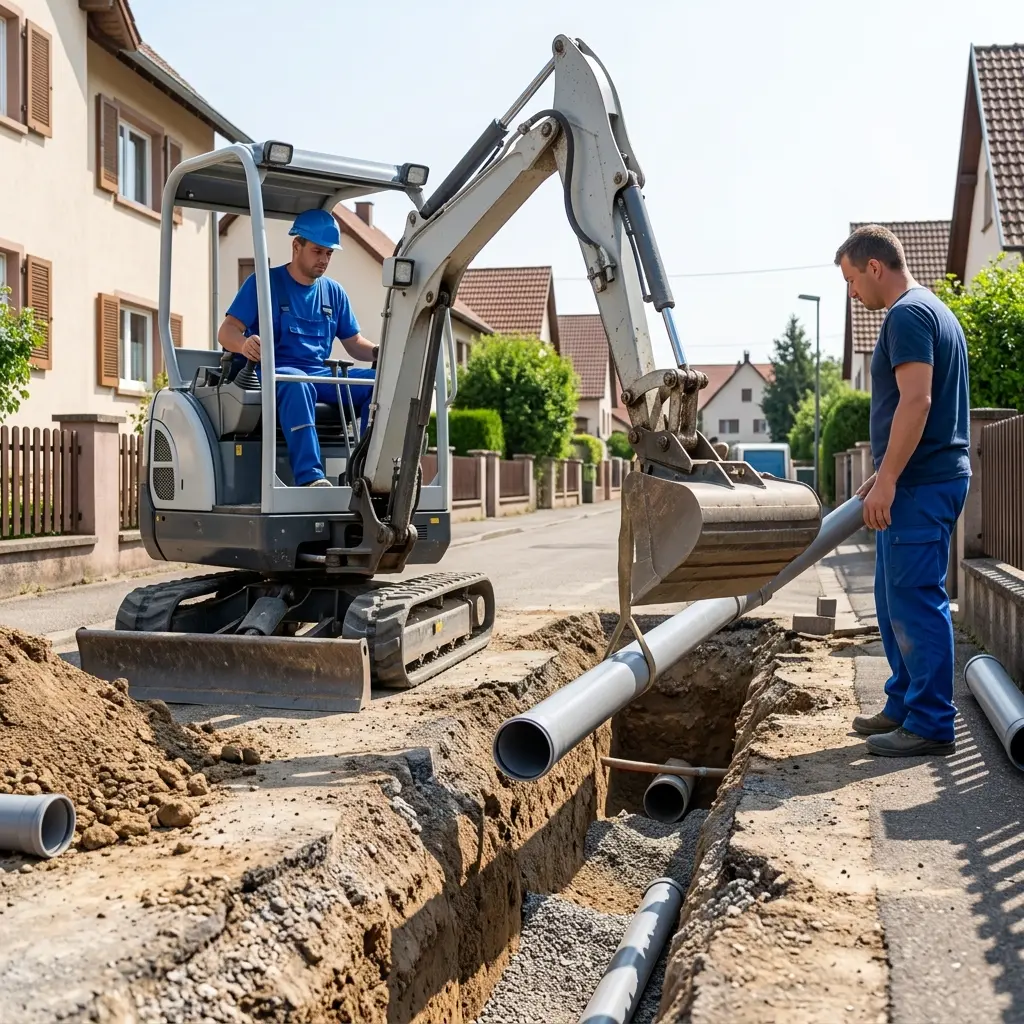 Raccordement au tout à l'égout Griesheim-près-Molsheim (67870)