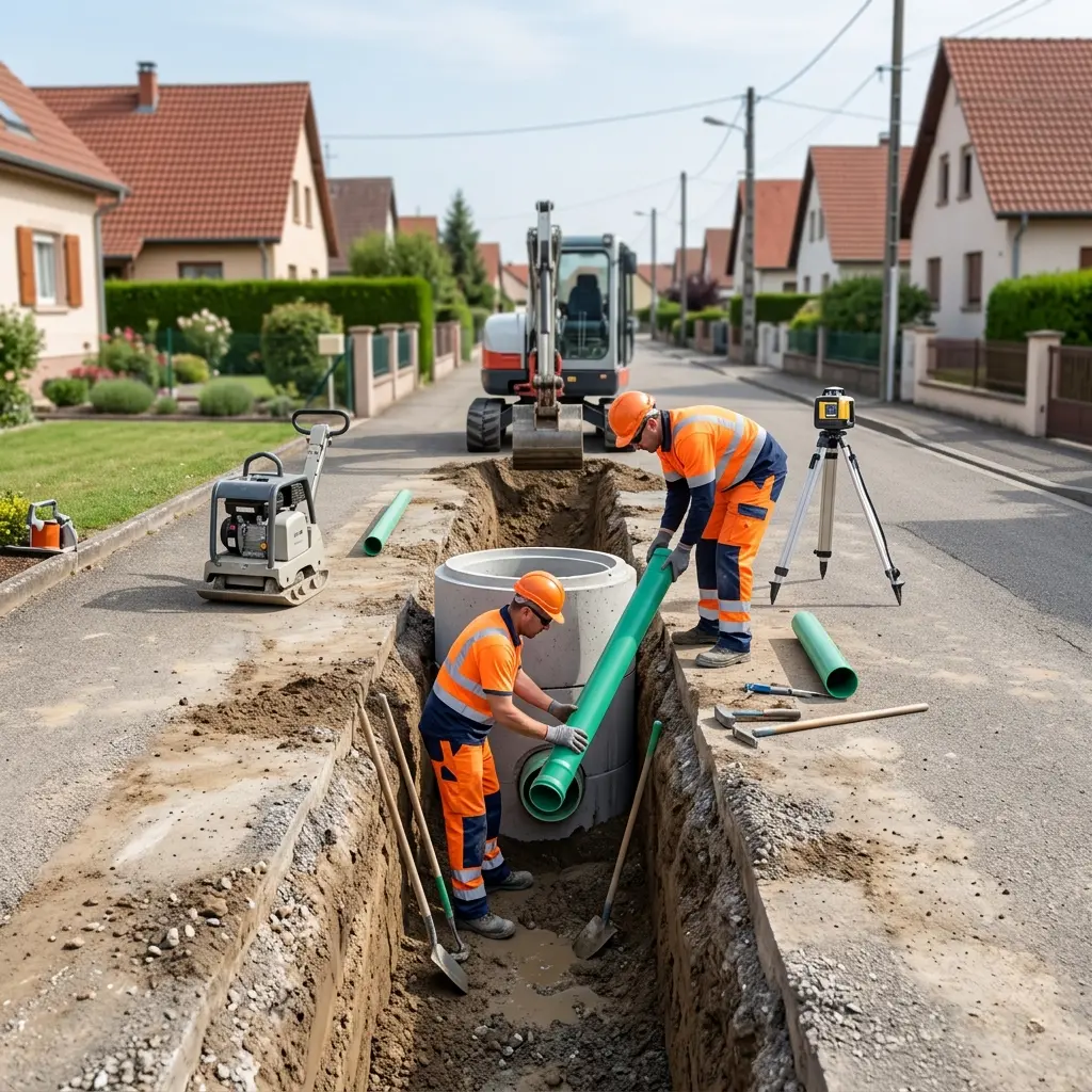 Raccordement au tout à l'égout Entzheim (67960)