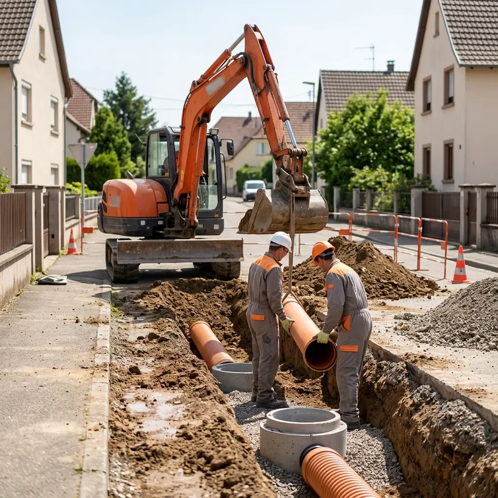 Raccordement au tout à l'égout Sainte-Croix-en-Plaine (68127)