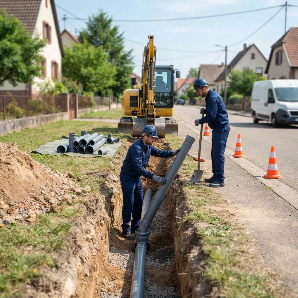 Raccordement au tout à l'égout Carspach (68130)
