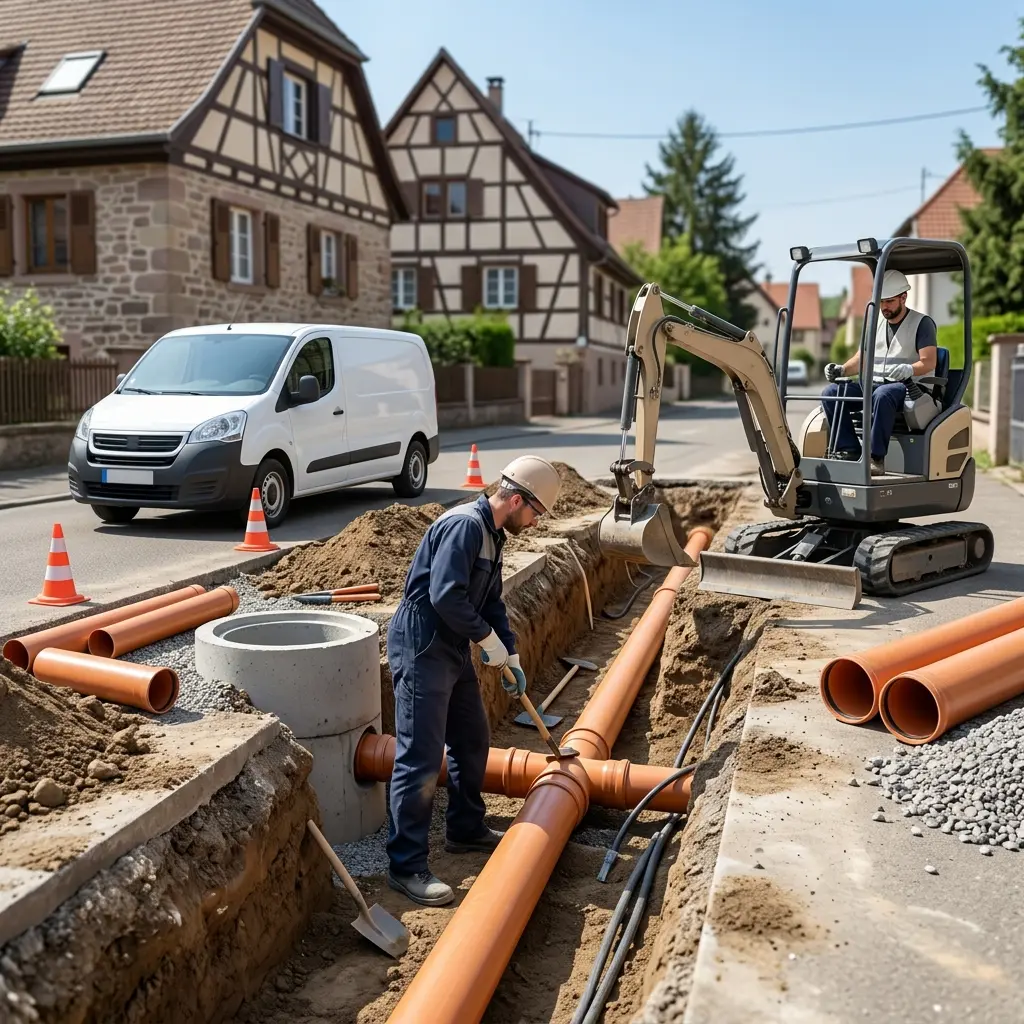 Raccordement au tout à l'égout Ribeauvillé (68150)