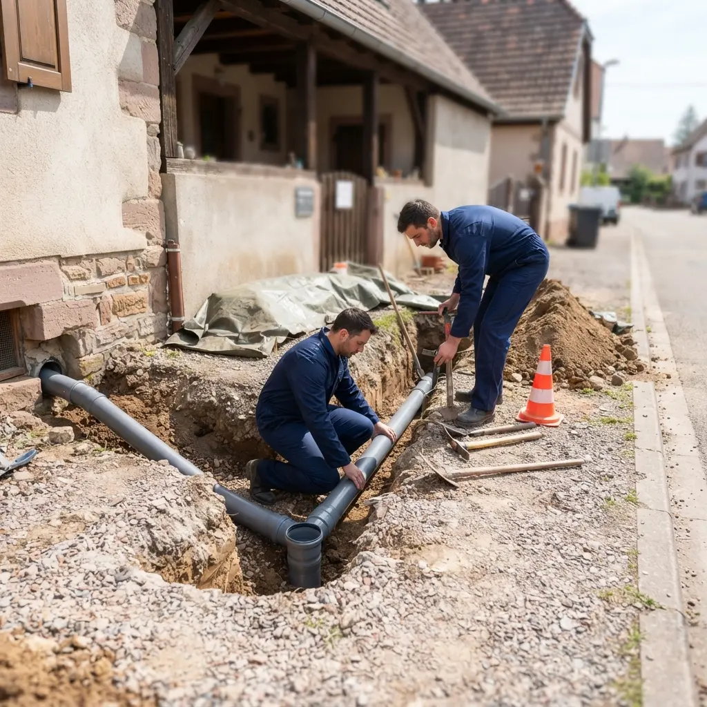 Raccordement au tout à l'égout Sainte-Marie-aux-Mines (68160)