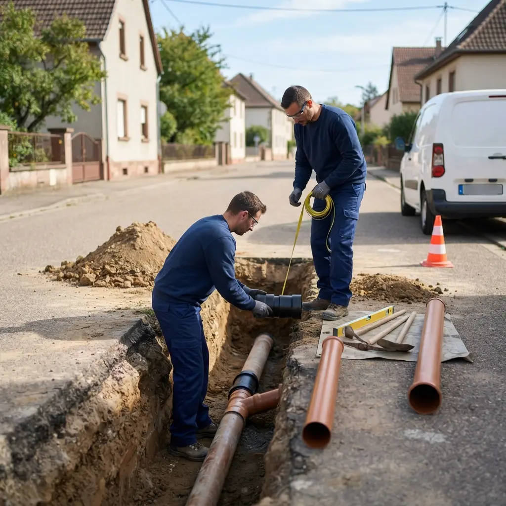 Raccordement au tout à l'égout Ungersheim (68190)