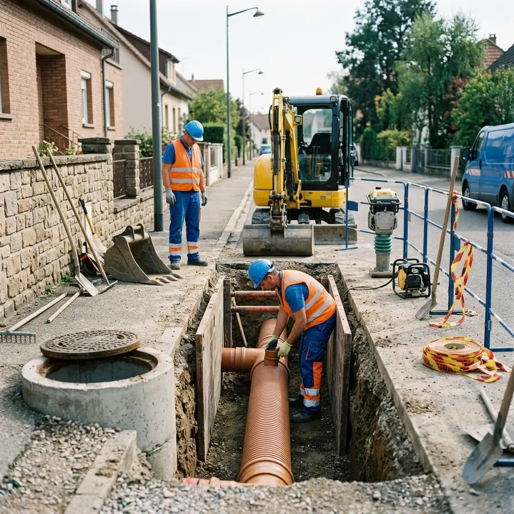 Raccordement au tout à l'égout Mulhouse (68200)